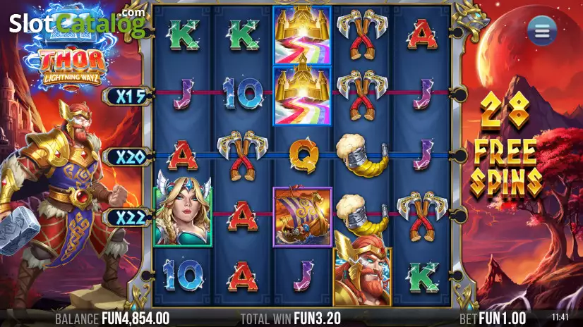 Video 21 Thor Lightning Ways Slot