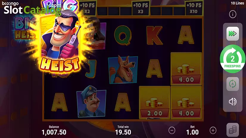 Big Heist Free Spins