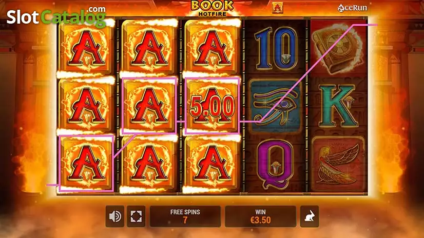 Book Hotfire Free Spins