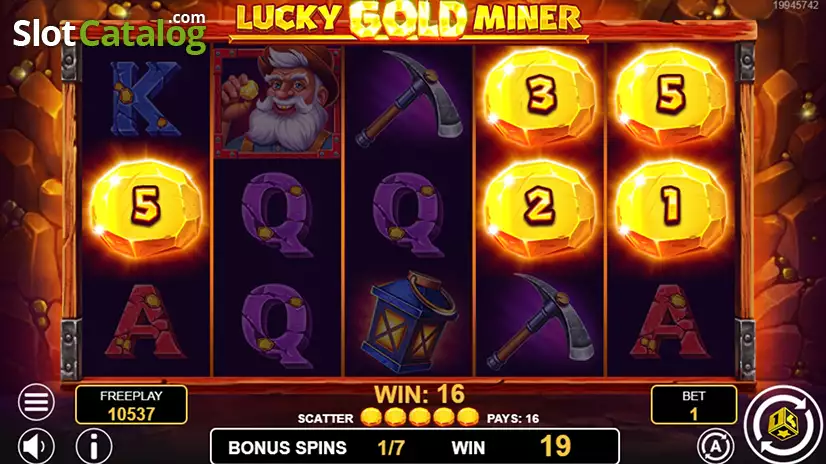 Lucky Gold Miner Free Spins