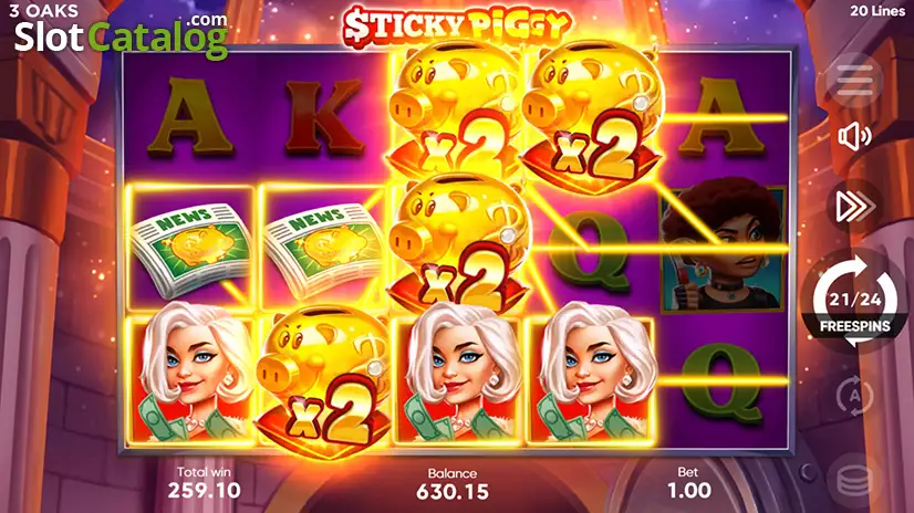 Sticky Piggy Free Spins