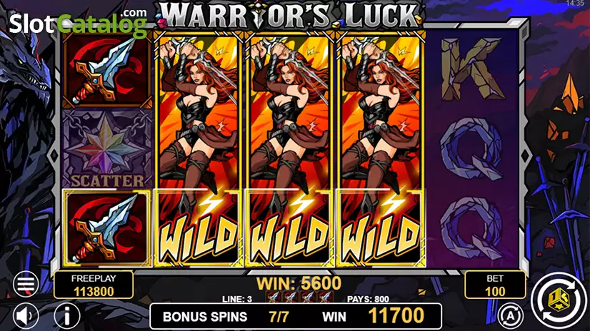 Warrior's Luck Free Spins